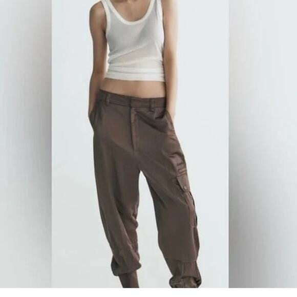 Zara Satin Jogger - Cargo pockets XL - Picture 4 of 7